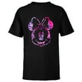 thumbnail image 1 of Disney Minnie Mouse Pink Tie Dye - Short Sleeve T-Shirt for Kids - Customized-Black, 1 of 5
