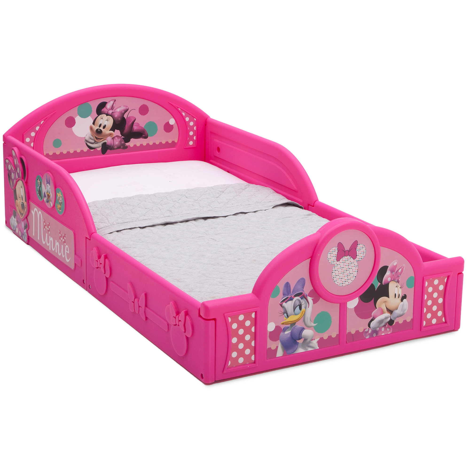 Disney Minnie Mouse Plastic Sleep and Play Toddler Bed by Delta Children - image 1 of 9