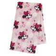 thumbnail image 1 of Disney Minnie Mouse Plush Baby Blanket, Pink, Infant Girl, 1 of 6