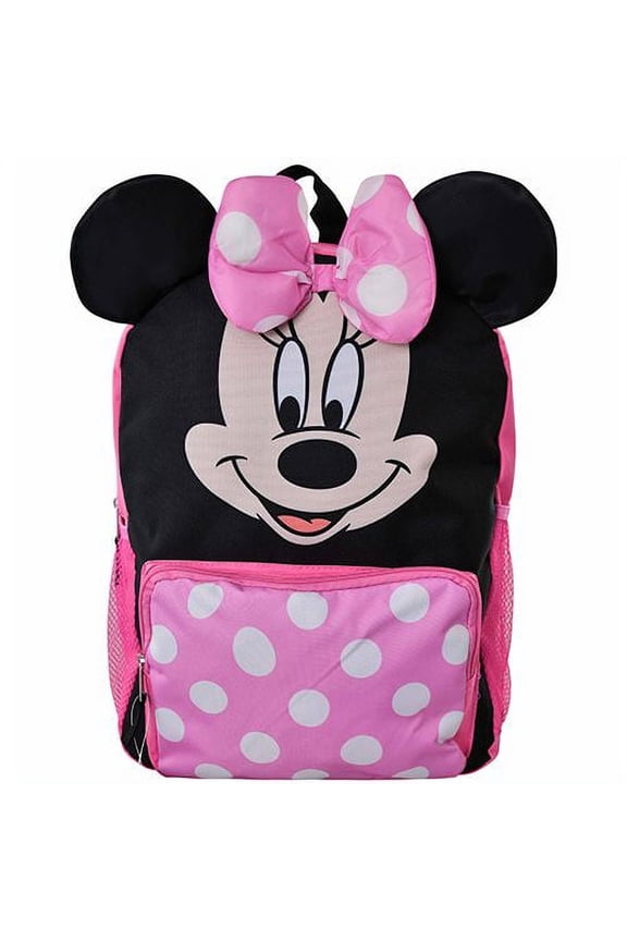 Disney - Minnie Mouse  Plush Bow - 16" Backpack