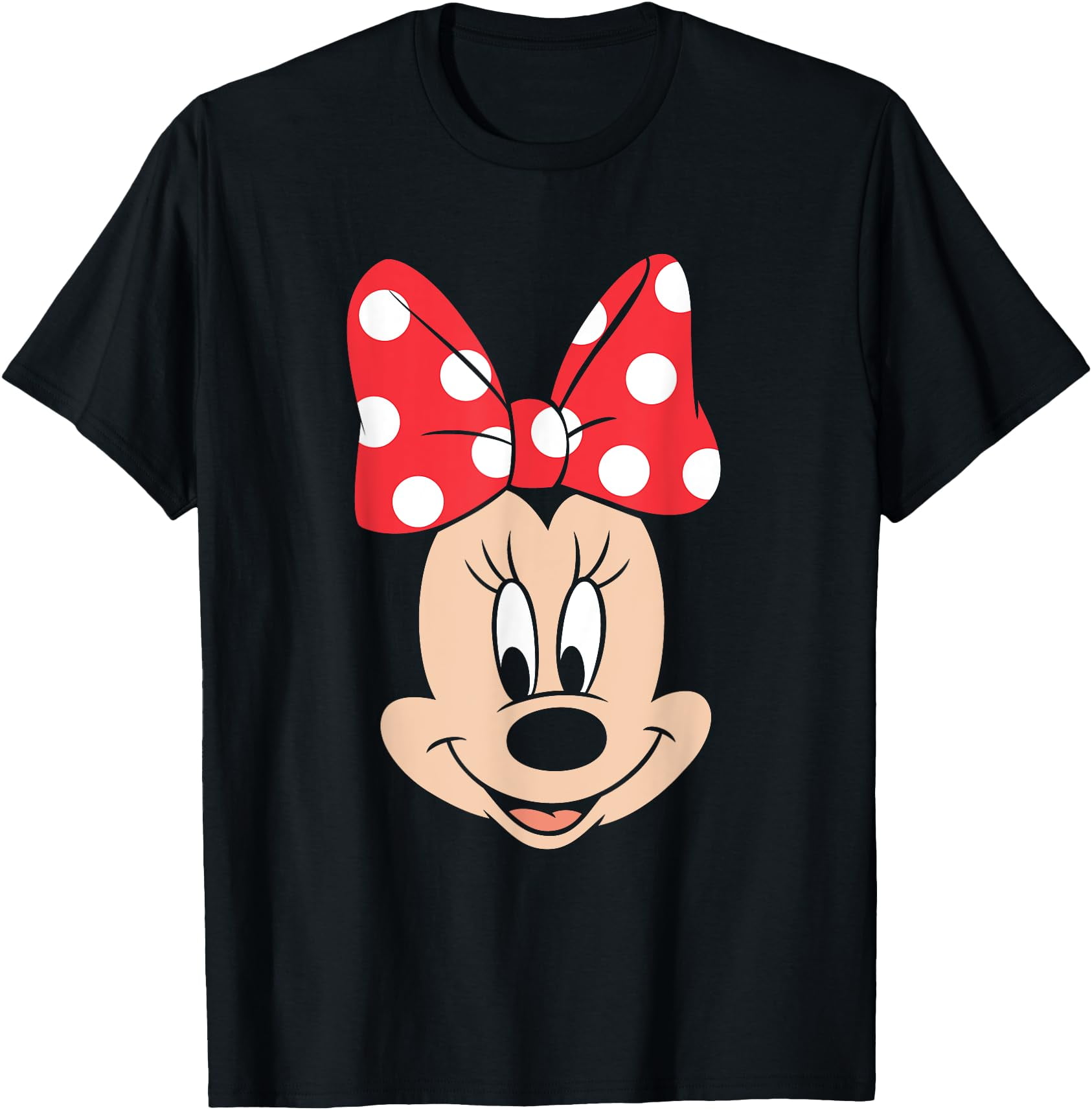 Disney Minnie Mouse Polka Dot Bow Big Face TShirt