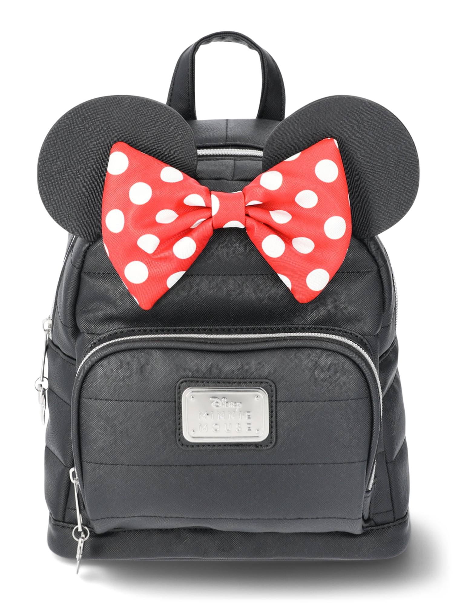Disney Minnie Mouse Polka Dot Bow Women's Mini Backpack, Black