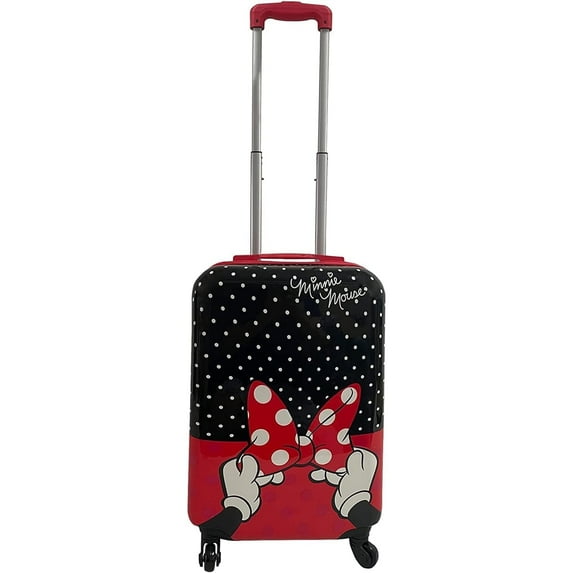 Disney Minnie Mouse Polka Dot Hardside 20" ABS 360 Spinner Luggage