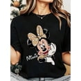 thumbnail image 1 of Disney Minnie Mouse Polka Dot Pattern Sweet Smiling Head Silhouette T-Shirt, 1 of 4