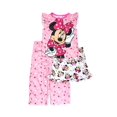 thumbnail image 1 of Disney Minnie Mouse Polka Dots Pink 3-Piece Pajama Set, Toddler Girls, Size 3T, 1 of 1