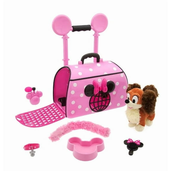 Disney Minnie Mouse Popstar Pet Carrier Set (Includes Fifi) (Great Kids Gift)