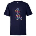 thumbnail image 1 of Disney Minnie Mouse Pose Día de los Muertos Day of the Dead - Short Sleeve T-Shirt for Kids - Customized-Athletic Navy, 1 of 5