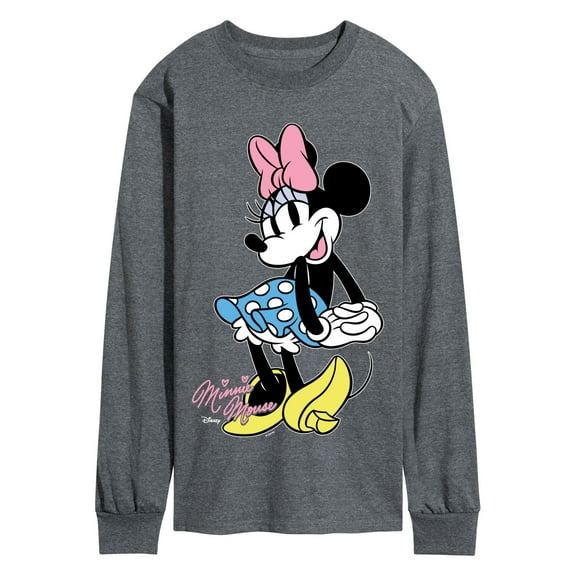 Disney - Minnie Mouse Pose- Men's Long Sleeve Graphic T-Shirt