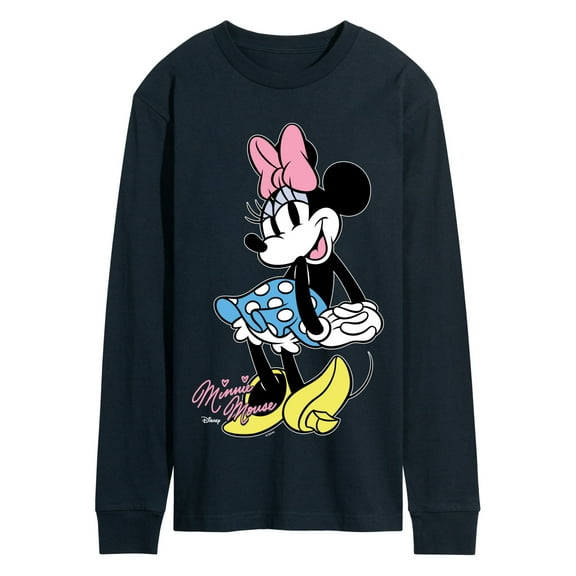 Disney - Minnie Mouse Pose- Men's Long Sleeve Graphic T-Shirt