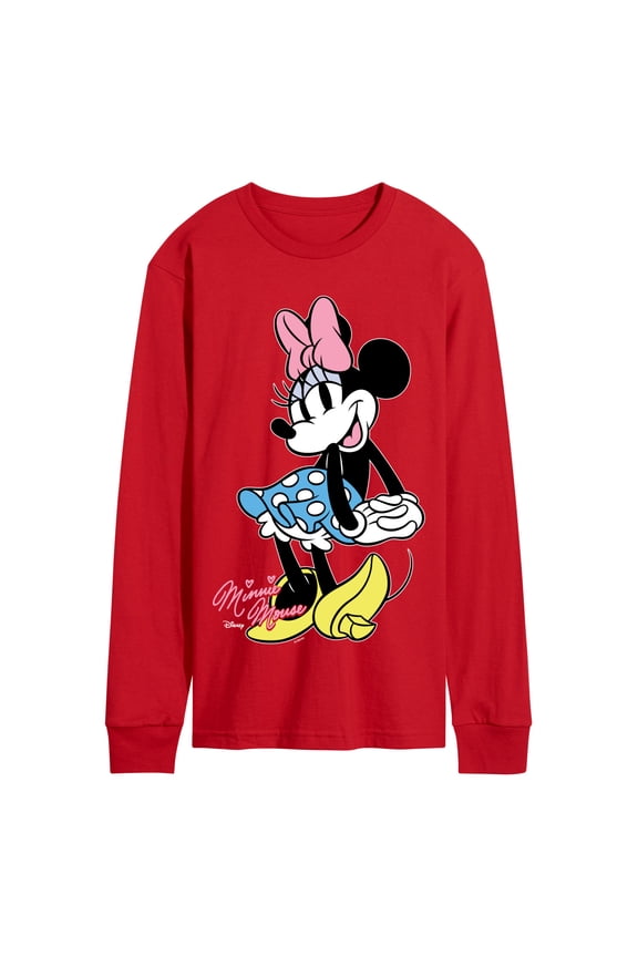 - Minnie Mouse Pose- Men's Long Sleeve Graphic T-Shirt