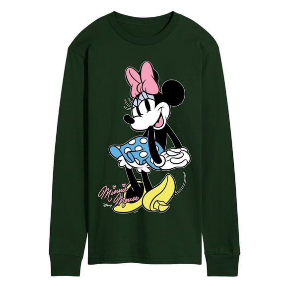 Disney - Minnie Mouse Pose- Men's Long Sleeve Graphic T-Shirt