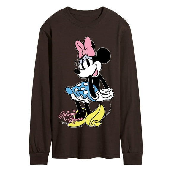Disney - Minnie Mouse Pose- Men's Long Sleeve Graphic T-Shirt