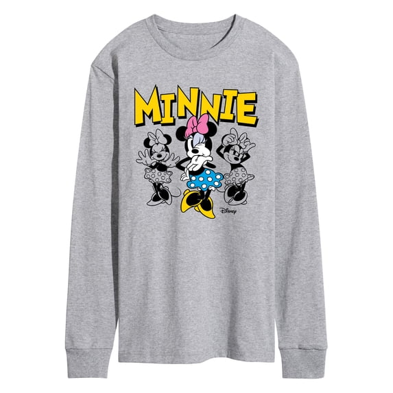 Disney - Minnie Mouse Poses - Men's Long Sleeve Graphic T-Shirt