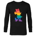 thumbnail image 1 of Disney Minnie Mouse Pride Classic Pose Rainbow Icon Fill - Long Sleeve T-Shirt for Men - Customized-Black, 1 of 5