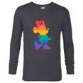 thumbnail image 1 of Disney Minnie Mouse Pride Classic Pose Rainbow Icon Fill - Long Sleeve T-Shirt for Men - Customized-Charcoal Heather, 1 of 5