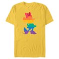 thumbnail image 1 of Disney Minnie Mouse Pride Classic Pose Rainbow Icon Fill - Short Sleeve Blended T-Shirt for Adults - Customized-Yellow, 1 of 5