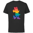 thumbnail image 1 of Disney Minnie Mouse Pride Classic Pose Rainbow Icon Fill - Short Sleeve Cotton T-Shirt for Adults - Customized-Black, 1 of 5