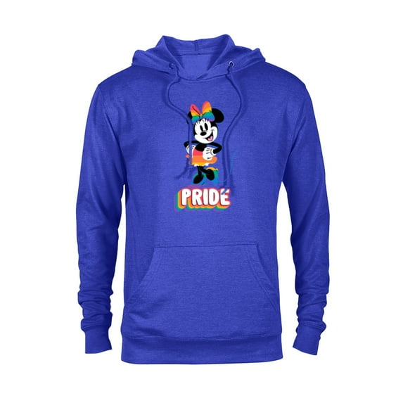 Disney Minnie Mouse Pride Happy Rainbow Fashion - Pullover Hoodie for Adults - Customized-Royal