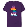 thumbnail image 1 of Disney Minnie Mouse Pride Inclusive Pose Rainbow Icon Fill - Short Sleeve Blended T-Shirt for Adults - Customized-Purple, 1 of 5