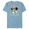 thumbnail image 1 of Disney Minnie Mouse Pride Rainbow Vibes Doodles - Short Sleeve Blended T-Shirt for Adults - Customized-Ocean Blue, 1 of 5