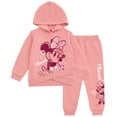 thumbnail image 1 of Disney Minnie Mouse Pullover Crossover Hoodie and Jogger Pants Outfit Set Newborn to Little Kid, 1 of 5