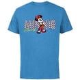 thumbnail image 1 of Disney Minnie Mouse Racing Mickey & Friends Race Car Drivers - Short Sleeve Cotton T-Shirt for Adults - Customized-Light Blue, 1 of 5