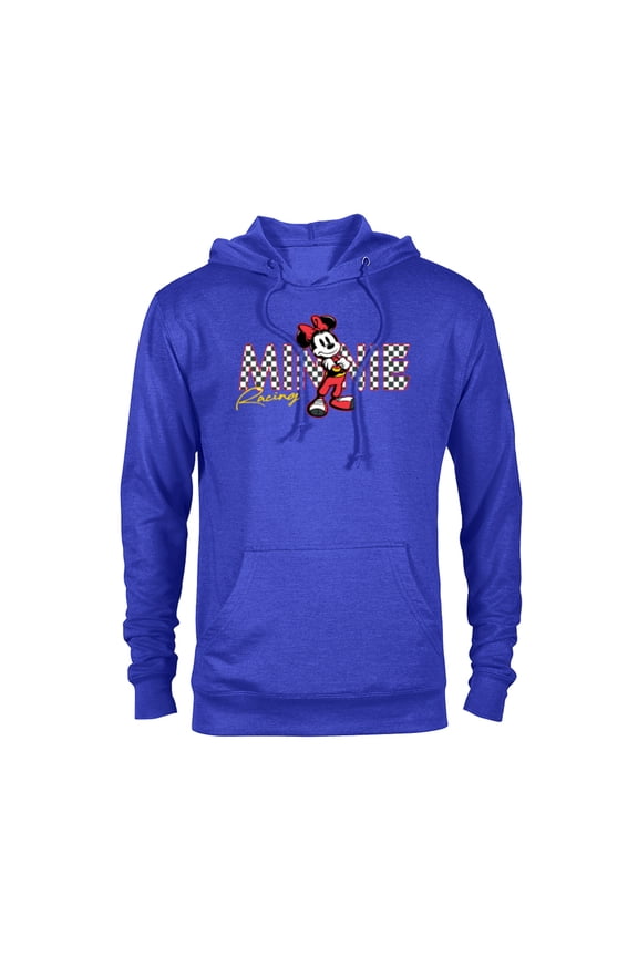 Minnie Mouse Racing Mickey & Friends Race Car Drivers - Pullover Hoodie for Adults - Customized-Royal