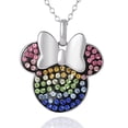 thumbnail image 1 of Disney Minnie Mouse Rainbow Crystal Pendant Necklace, 1 of 7