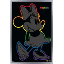 Disney Minnie Mouse - Rainbow Outline Wall Poster, 14.725" x 22.375" Framed