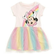 Disney Minnie Mouse Toddler Girls Tulle Dress Blue / Pink 2T