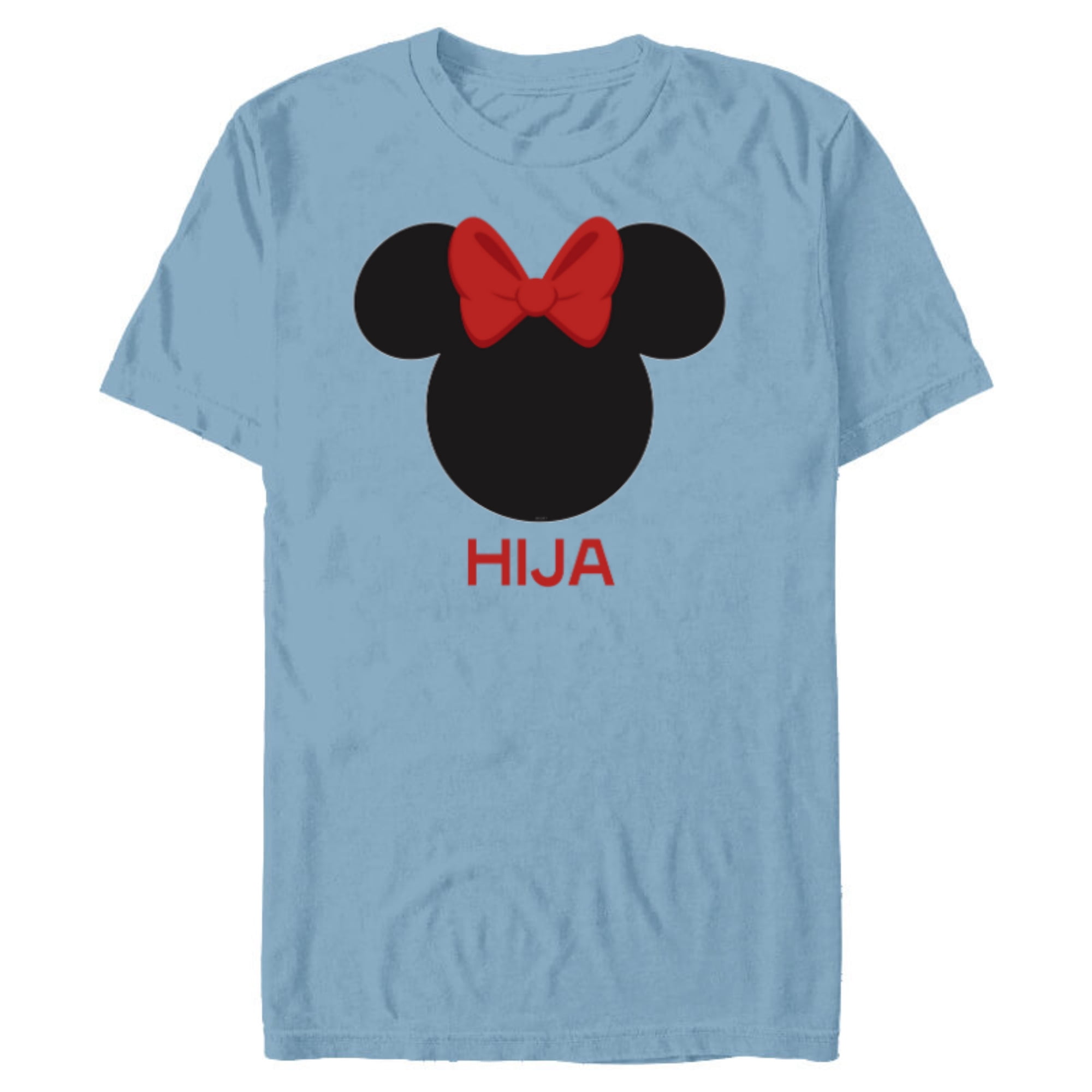 Disney Minnie Mouse Red Bow Icon Hija Familia Spanish- Short Sleeve ...