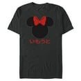 thumbnail image 1 of Disney Minnie Mouse Red Bow Icon Younger Sister Japanese- Short Sleeve Blended T-Shirt for Adults - Customized-Dark Heather, 1 of 5