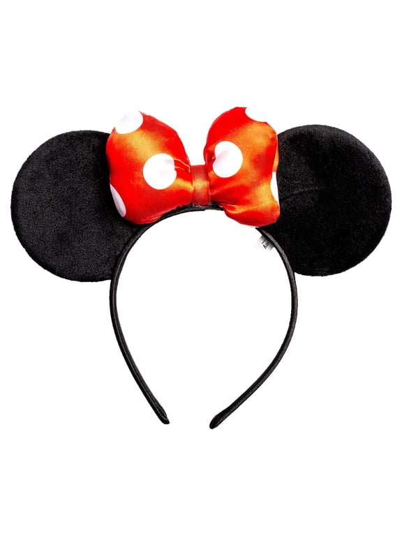 Minnie Mouse Red Polka Dot Bow Ears Fashion Headband