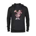 thumbnail image 1 of Disney Minnie Mouse Red White Blue Tie Dye - Pullover Hoodie for Adults - Customized-Black, 1 of 5