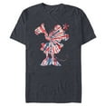 thumbnail image 1 of Disney Minnie Mouse Red White Blue Tie Dye - Short Sleeve Blended T-Shirt for Adults - Customized-Navy Heather, 1 of 5