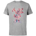 thumbnail image 1 of Disney Minnie Mouse Red White Blue Tie Dye - Short Sleeve Cotton T-Shirt for Adults - Customized-Athletic Heather, 1 of 5