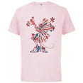 thumbnail image 1 of Disney Minnie Mouse Red White Blue Tie Dye - Short Sleeve Cotton T-Shirt for Adults - Customized-Soft Pink, 1 of 5