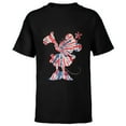thumbnail image 1 of Disney Minnie Mouse Red White Blue Tie Dye - Short Sleeve T-Shirt for Kids - Customized-Black, 1 of 5