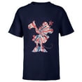 thumbnail image 1 of Disney Minnie Mouse Red White Blue Tie Dye - Short Sleeve T-Shirt for Kids - Customized-Navy, 1 of 5