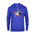 thumbnail image 1 of Disney Minnie Mouse Red White and Blue Retro Americana - Pullover Hoodie for Adults - Customized-Royal, 1 of 5