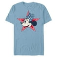 thumbnail image 1 of Disney Minnie Mouse Red White and Blue Retro Americana - Short Sleeve Blended T-Shirt for Adults - Customized-Ocean Blue, 1 of 5