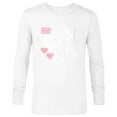 thumbnail image 1 of Disney Minnie Mouse Retro Digital Hearts - Long Sleeve T-Shirt for Men - Customized-White, 1 of 5