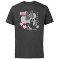 thumbnail image 1 of Disney Minnie Mouse Retro Digital Hearts - Short Sleeve Cotton T-Shirt for Adults - Customized-Charcoal, 1 of 5