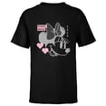 thumbnail image 1 of Disney Minnie Mouse Retro Digital Hearts - Short Sleeve T-Shirt for Kids - Customized-Black, 1 of 5