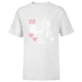 thumbnail image 1 of Disney Minnie Mouse Retro Digital Hearts - Short Sleeve T-Shirt for Kids - Customized-White, 1 of 5