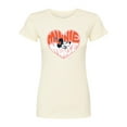 thumbnail image 1 of Disney - Minnie Mouse - Retro Heart - Juniors Fitted Graphic T-Shirt, 1 of 5