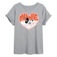 thumbnail image 1 of Disney - Minnie Mouse - Retro Heart - Women's Oversized T-Shirt, 1 of 5