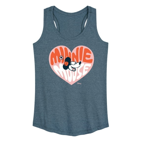 Disney - Minnie Mouse - Retro Heart - Women's Racerback Tank Top