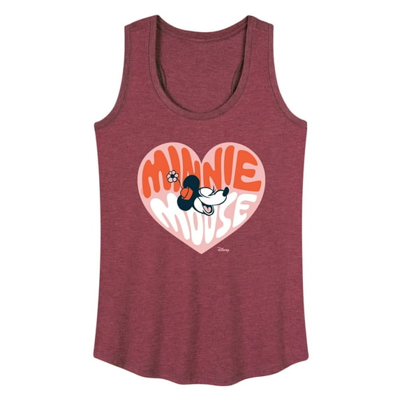 Disney - Minnie Mouse - Retro Heart - Women's Racerback Tank Top