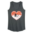 thumbnail image 1 of Disney - Minnie Mouse - Retro Heart - Women's Racerback Tank Top, 1 of 4